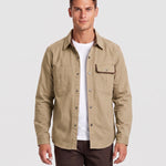 KZZ Men's Long-Sleeve Work Shirt