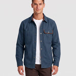 KZZ Men's Long-Sleeve Work Shirt