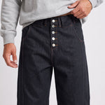 KZZ Loose-fitting button-down bootcut trousers