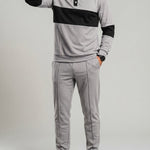 KZZ Slim-fit collared top and textured trousers