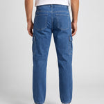 KZZ Men's Fashionable Wide-Leg Jeans