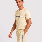 KZZ Men's Summer Regular-Fit Short-Sleeve T-Shirt and Shorts