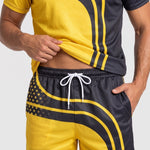 KZZ Men's Casual Fashion Two-Piece Set
