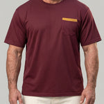 KZZ Men's Classic Waffle-Knit T-Shirt