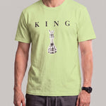 KZZ Men's Breathable Short-Sleeve Crew-Neck Sports T-Shirt with Letter Print