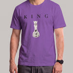 KZZ Men's Breathable Short-Sleeve Crew-Neck Sports T-Shirt with Letter Print