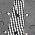 KZZ Men's V-neck double-breasted casual vest