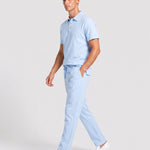 KZZ Casual short-sleeved shirt and loose-fitting trousers