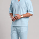 KZZ V-neck short-sleeve T-shirt and shorts