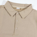 KZZ Casual slim-fit polo shirt and drawstring shorts