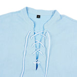 KZZ Men's Drawstring Linen Vest