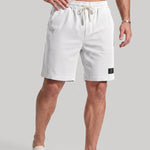 KZZ Men's Waffle-Knit Casual Shorts