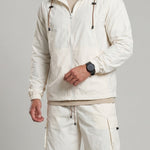 KZZ Loose-fitting hooded sun-protection jacket and shorts