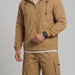 KZZ Loose-fitting hooded sun-protection jacket and shorts