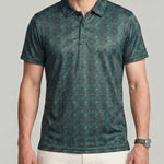KZZ Men's Graphic Polo Shirt