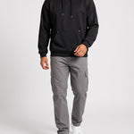 KZZ Men's Long-Sleeve Short-Sleeve Hooded Sweatshirt