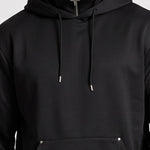 KZZ Men's Long-Sleeve Short-Sleeve Hooded Sweatshirt