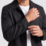 KZZ Men's Solid-Color Mid-Length Business-Casual Jacket
