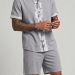 KZZ Casual loose-fitting top and shorts