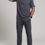 KZZ Casual, loose-fitting short-sleeved top and trousers