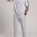 KZZ Casual, loose-fitting short-sleeved top and trousers