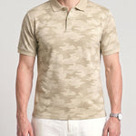KZZ Men's Summer Camouflage Print Short-Sleeve Shirt