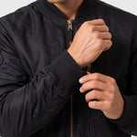KZZ Men's Retro Long-Sleeved Thick Air Force Pilot Jacket
