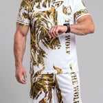 KZZ Men's Casual Breathable T-Shirt and Shorts