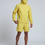 KZZ Hooded jacket and elastic-waist shorts