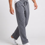 KZZ Men's Acid-Wash Solid Color Loose-Fit Casual Sweatpants