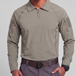 KZZ Men's Long-Sleeve Polo