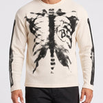 KZZ Men's Loose-fitting Knitted Warm Long-sleeved Shirt