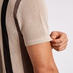 KZZ Breathable Open-Knit Polo Shirt