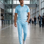 KZZ Men's Two-Piece Casual Sportswear Set