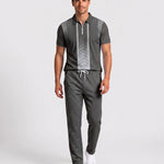 KZZ Men's Two-Piece Casual Sportswear Set