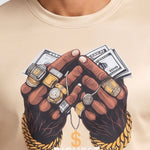 KZZ Men's Printed Crew Neck Sweatshirt