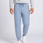 KZZ Men's color-blocked fleece thermal trousers