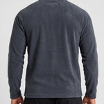 KZZ Men's loose-fitting solid color half-zip warm hoodie