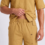 KZZ Men's Casual Button-Up Shirt and Pants Suit