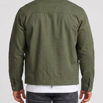 KZZ Men's Retro Loose Long-Sleeved Jacket Casual Work Jacket