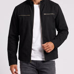 KZZ Men's Retro Loose Long-Sleeved Jacket Casual Work Jacket