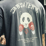 Panda Print Cotton Short Sleeve T-Shirt