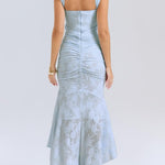 Blue bell floral maxi dress
