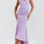Blue bell floral maxi dress