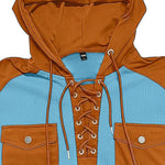KZZ Men's casual hooded sweatshirt