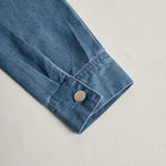 Casual Loose Retro Pocket Long Sleeve Hooded Zipper Denim Jumpsuit