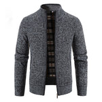 KZZ Men's Winter Jacket Pocket Zipper Mock Neck  Jacket