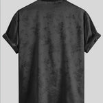 KZZ Men's Embroidered Short-Sleeve Shirt