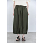 Women's Japanese Lightweight Pleated Hem Cropped Wide-leg Pants