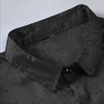 KZZ Men's Embroidered Short-Sleeve Shirt